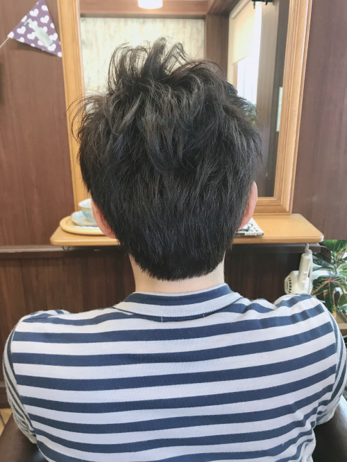 メンズ部分パーマ